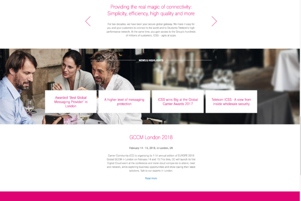 Homepage International Carrier Sales Solutions ICSS